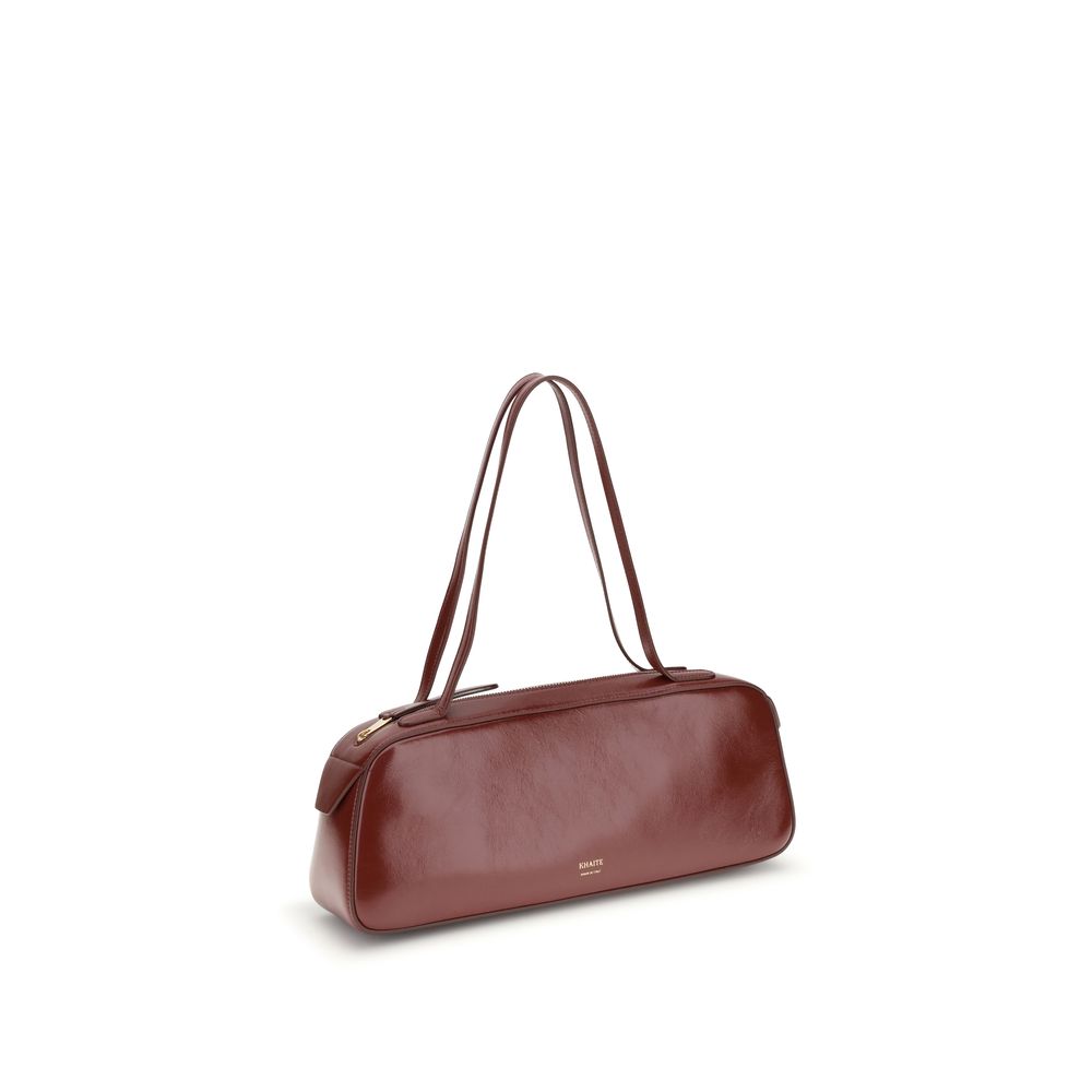 SIMONA SHOULDER BAG IN BURGUNDY LEATHER