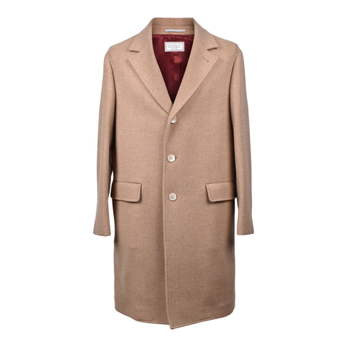 Brunello-Cucinelli-Light-Camel-Wool-Cashmere-Coat-MY4289-C004-Italian-Handcrafted-External-Shell-front-view