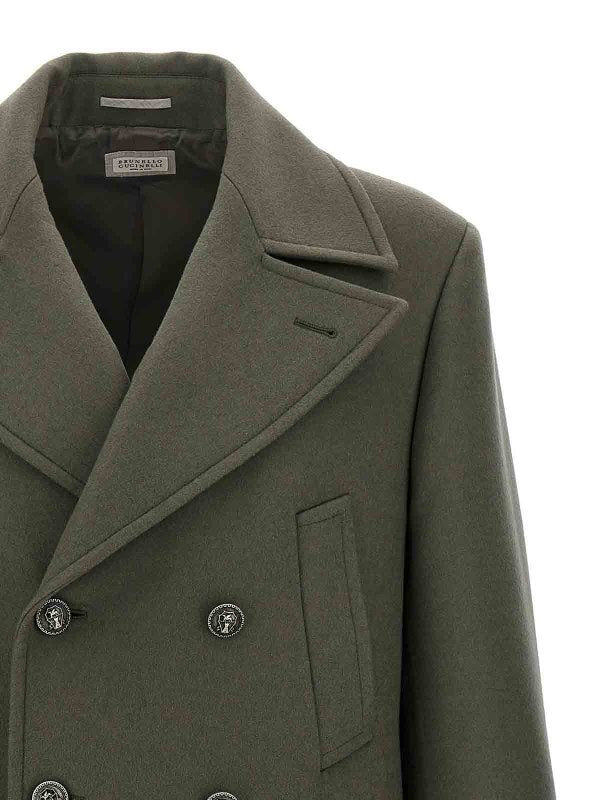 Brunello-Cucinelli-Military-Green-Pure-Wool-Coat-MY4419-KCDF04-Italian-Handcrafted-External-Shell-close-up-fabrics
