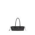 LOGO SHOULDER BAG IN BLACK NAPPA