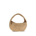 OLIVIA MEDIUM HOBO BAG IN BEIGE SUEDE