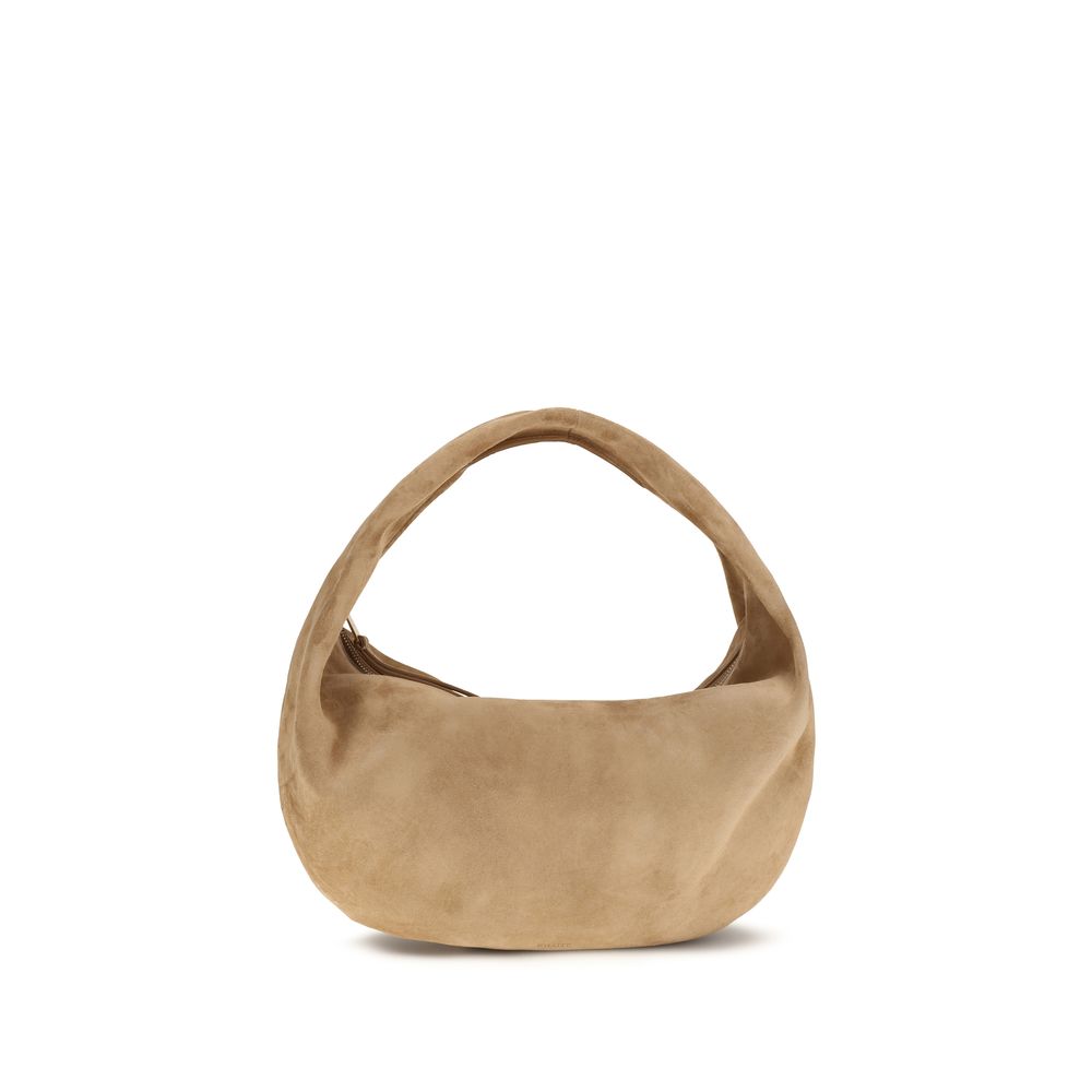 OLIVIA MEDIUM HOBO BAG IN BEIGE SUEDE
