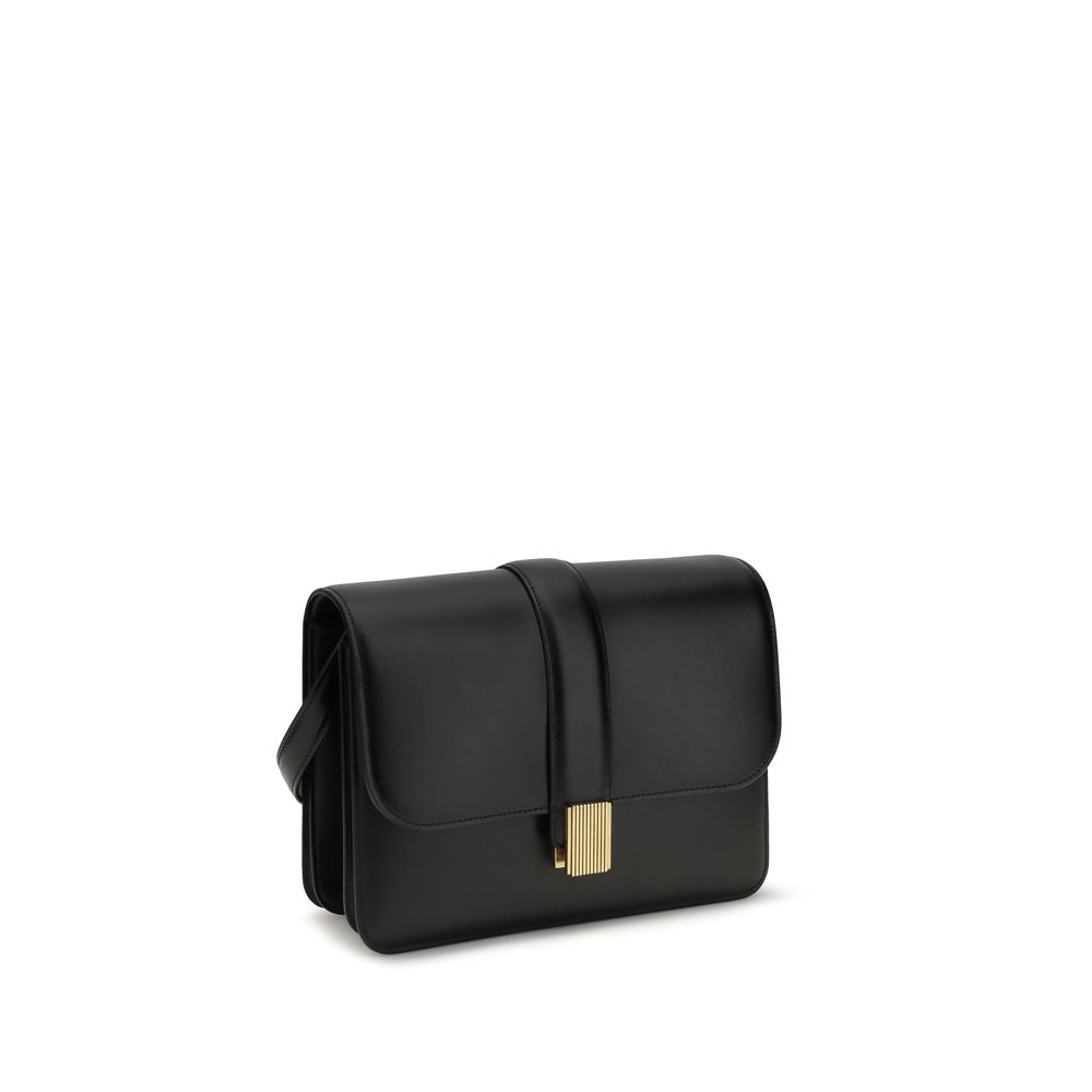 BLAKE SHOULDER BAG IN BLACK LEATHER
