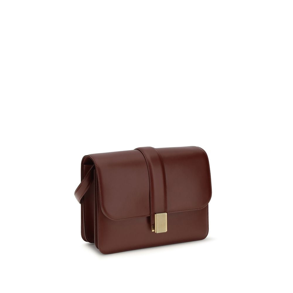 BLAKE SHOULDER BAG IN BORDEAUX LEATHER