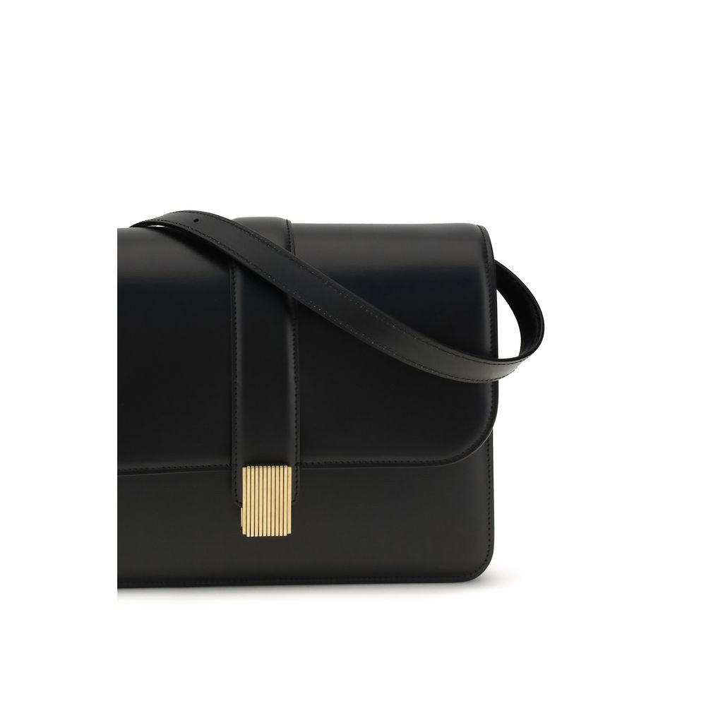 BLAKE SHOULDER BAG IN BLACK LEATHER