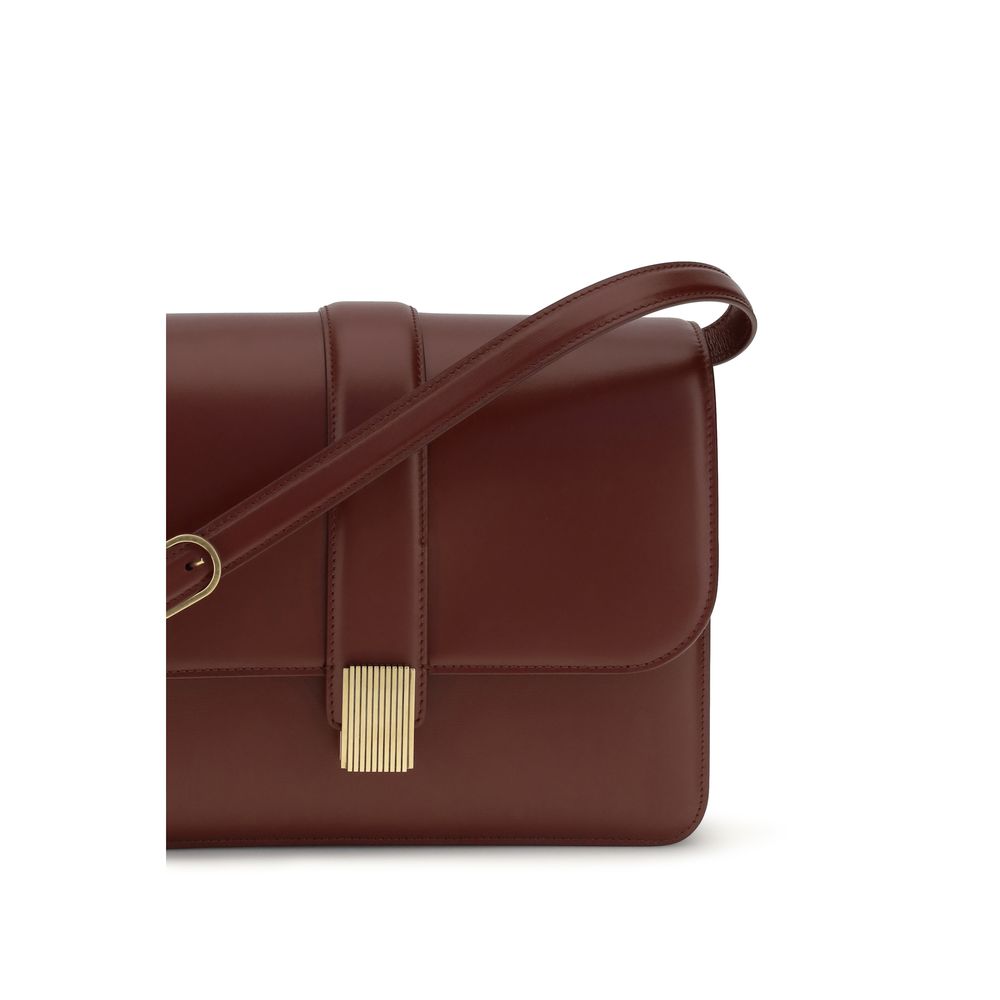 BLAKE SHOULDER BAG IN BORDEAUX LEATHER