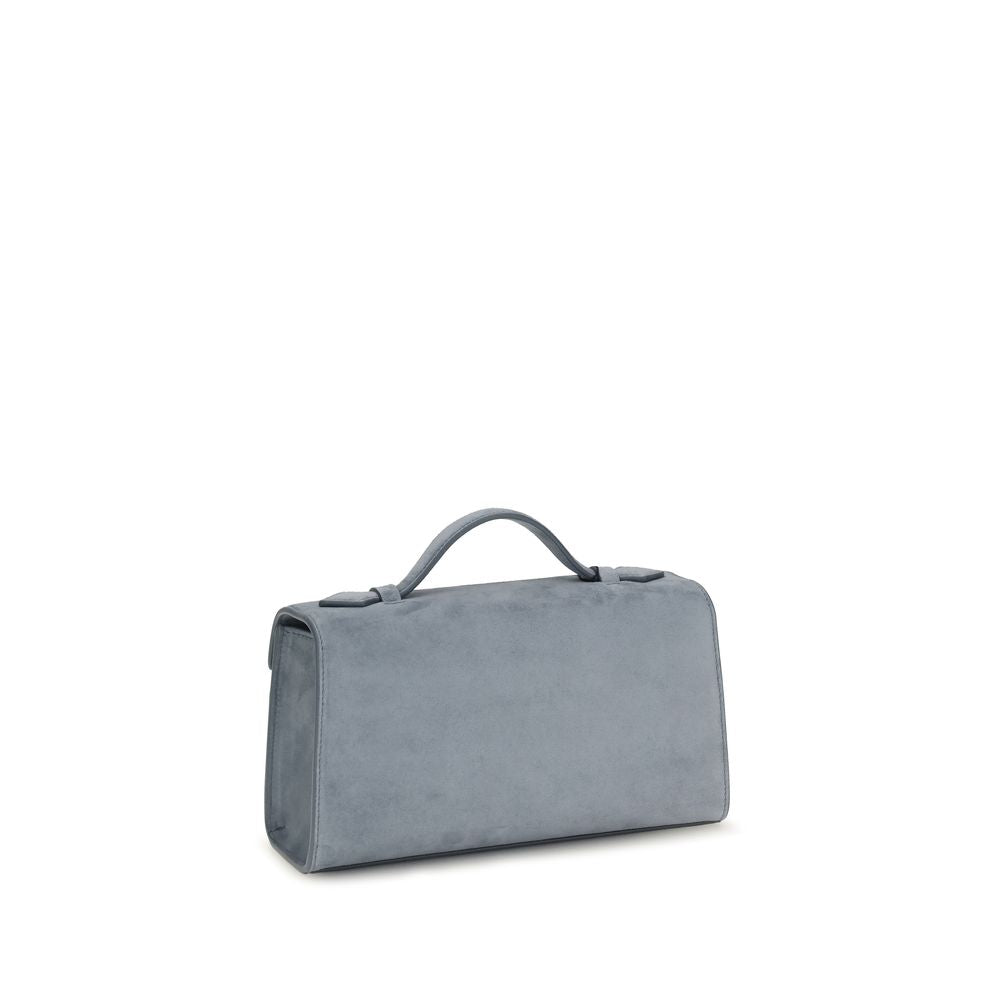 SYMMETRY POCHETTE IN BLUE SUEDE