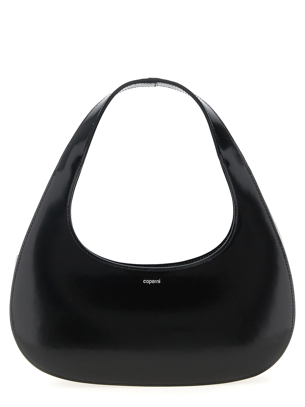 MATTE LEATHER HANDBAG IN BLACK
