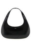 MATTE LEATHER HANDBAG IN BLACK