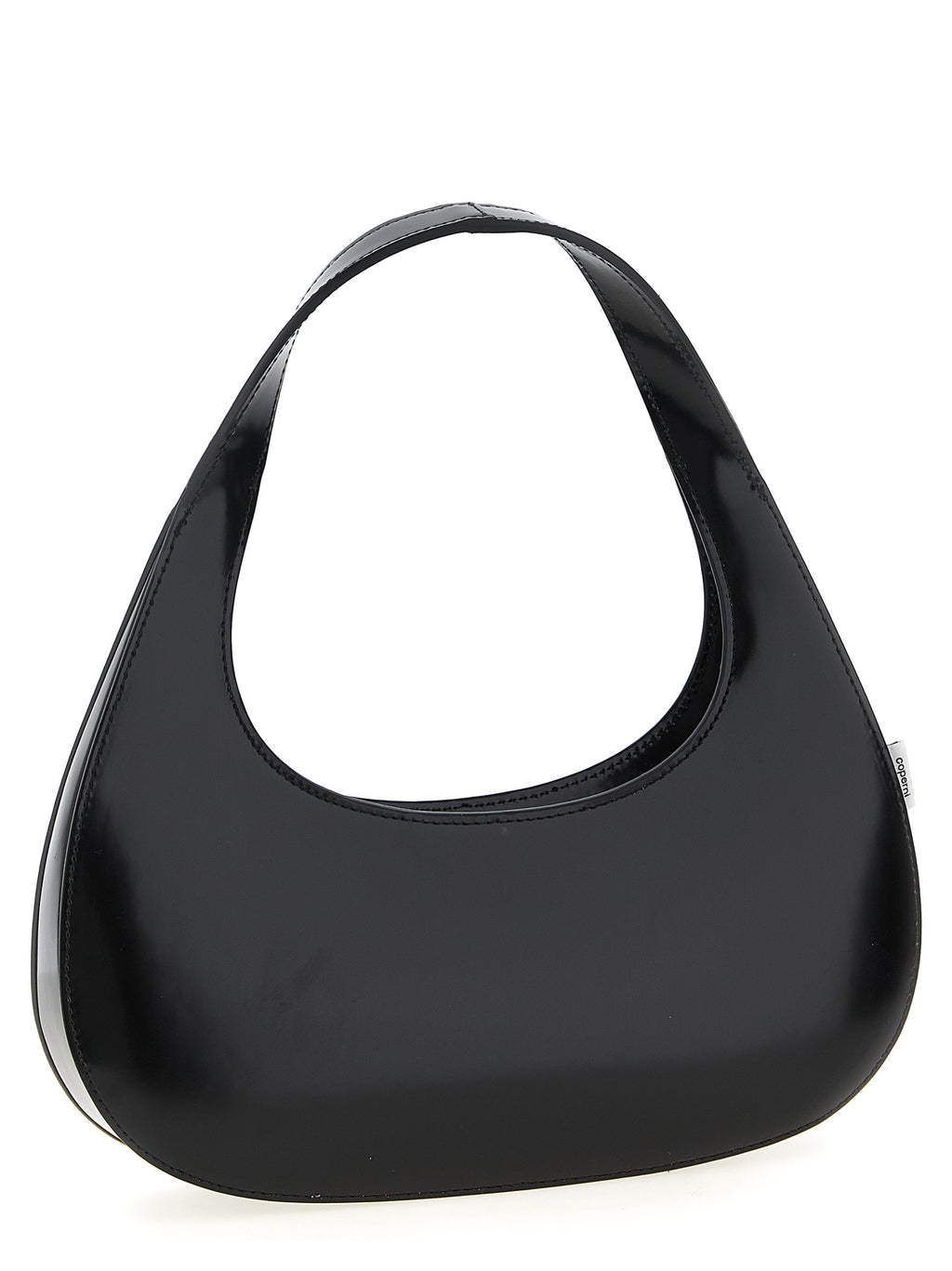 MATTE LEATHER HANDBAG IN BLACK