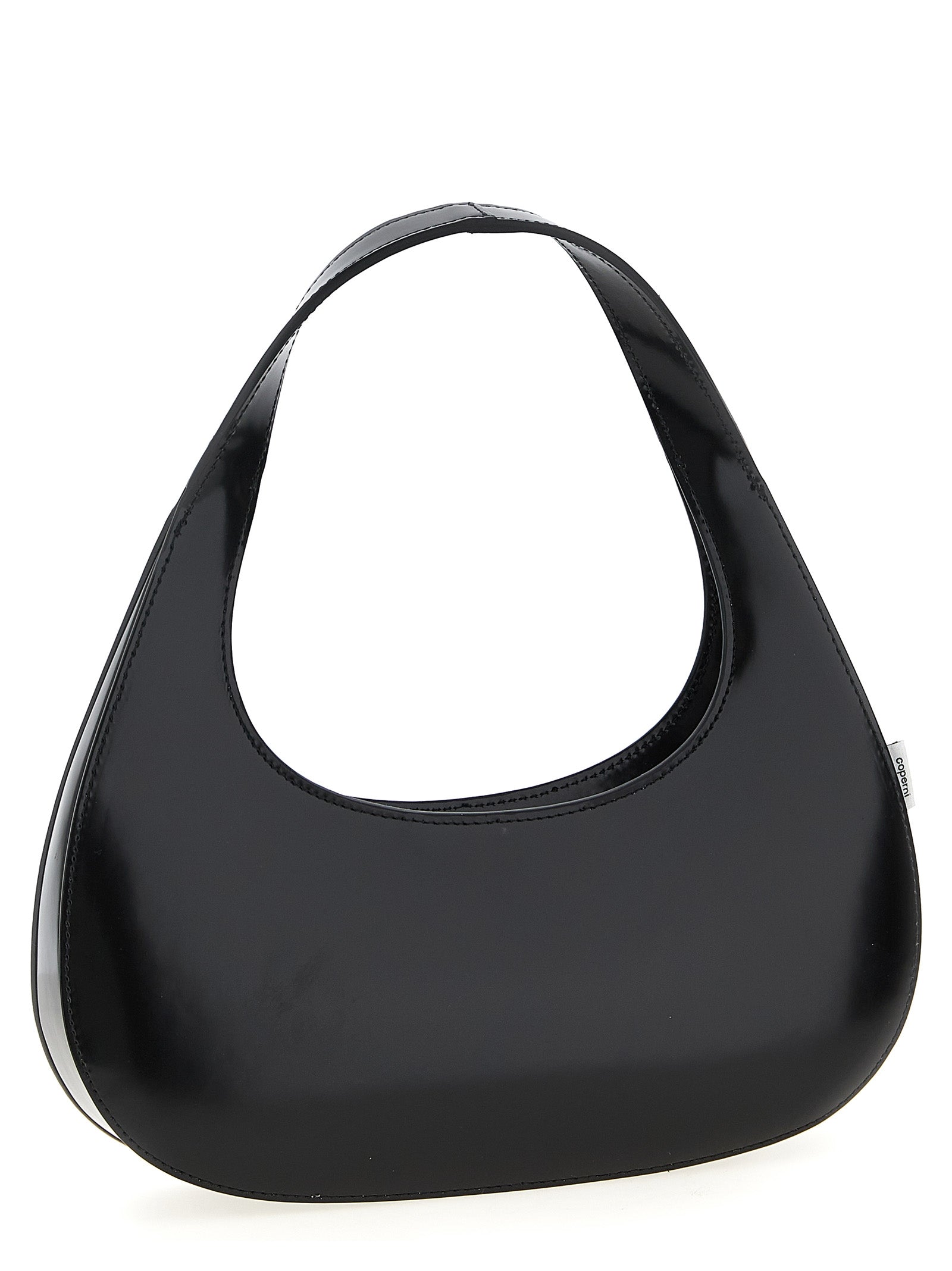 MATTE LEATHER HANDBAG IN BLACK