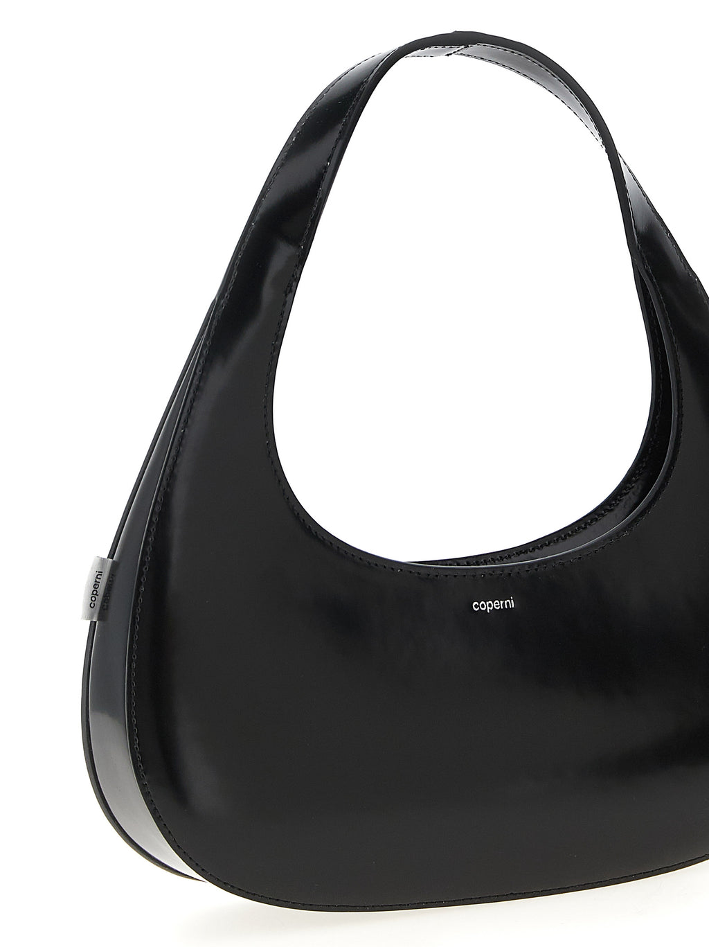 MATTE LEATHER HANDBAG IN BLACK