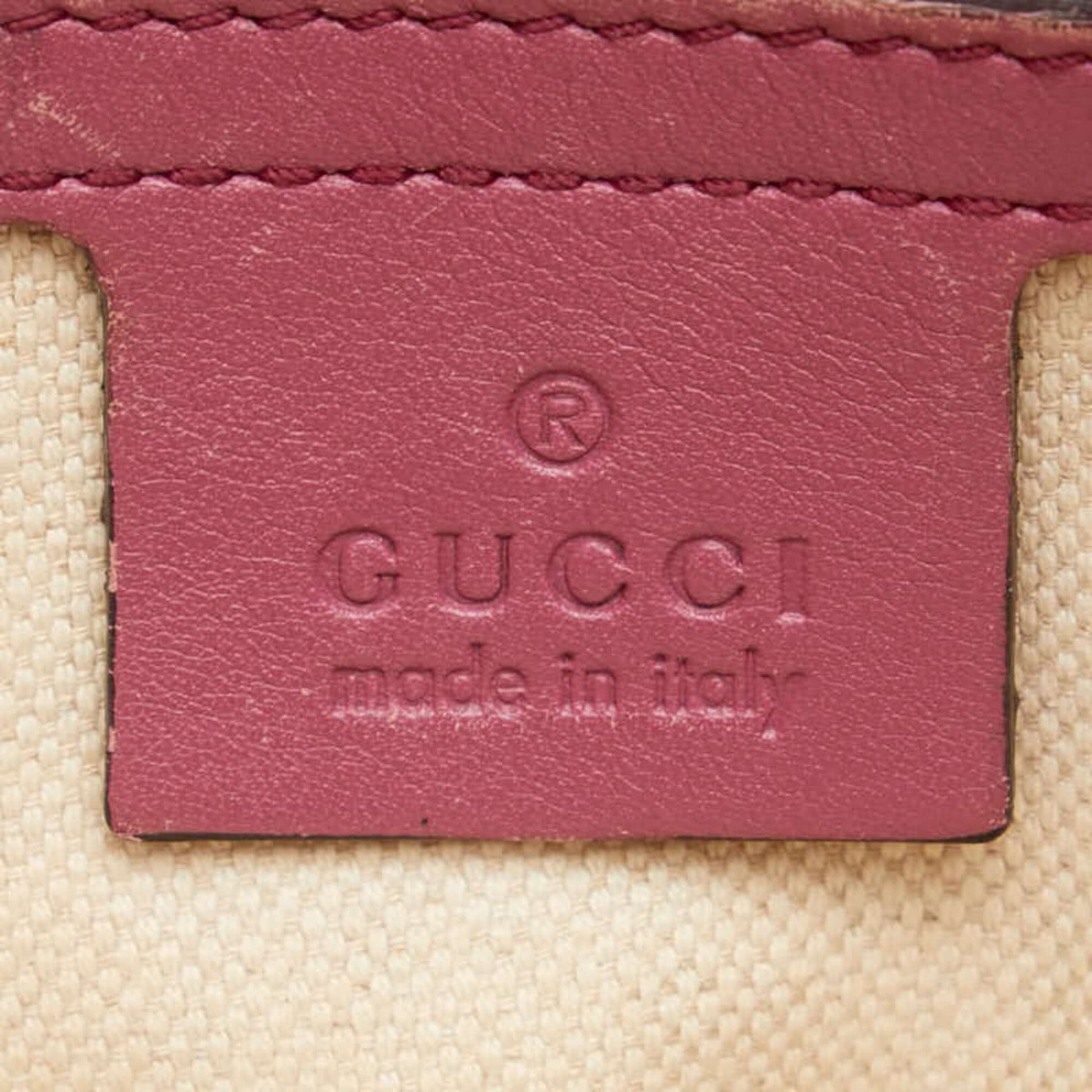 Gucci Guccissima Handbag Shoulder Bag 353121 Pink Leather Women's GUCCI-7