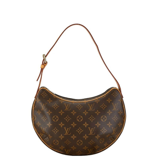 Louis Vuitton Monogram Croissant MM Shoulder Bag M51512 Brown PVC Leather Women's LOUIS VUITTON-0