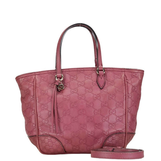 Gucci Guccissima Handbag Shoulder Bag 353121 Pink Leather Women's GUCCI-0