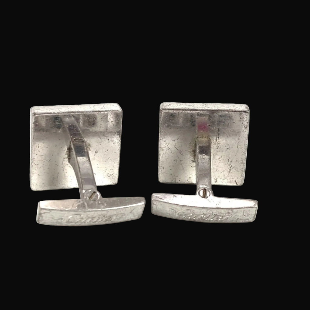 CARTIER Cartier logo accessory cufflinks SV925 men's silver-1