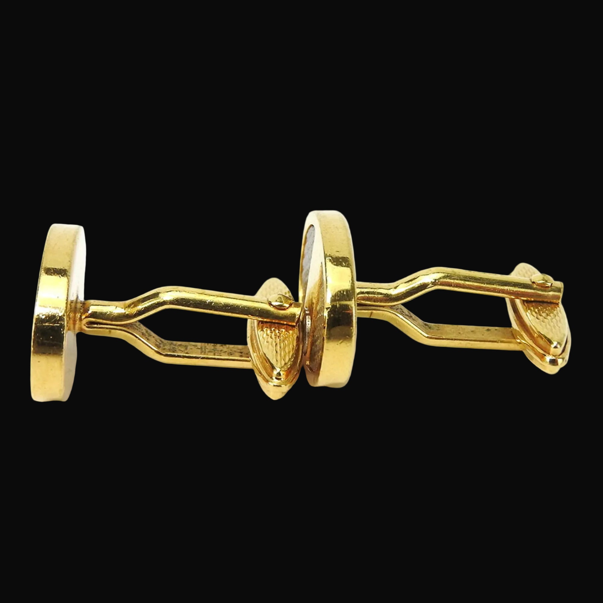 Dunhill Cufflinks Metal Gold Silver GP Tie Clip Set Men's-2