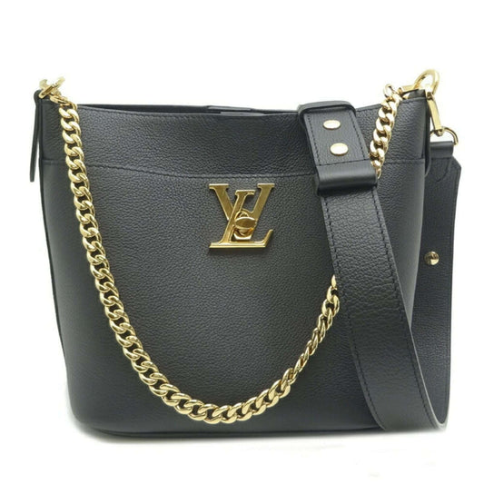 Louis Vuitton Rock & Walk Women's Shoulder Bag M24006 Grained Calf Leather Black-0