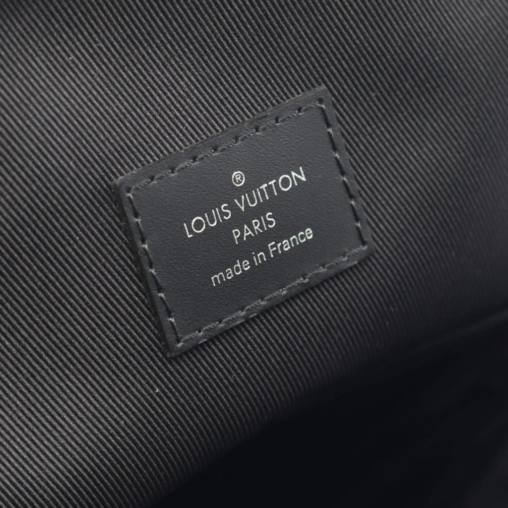 Louis Vuitton Avenue Sling Bag, Damier Graphite Waist Body PVC-Coated Canvas and Leather, Graphite, Men's, Black, N41719-3