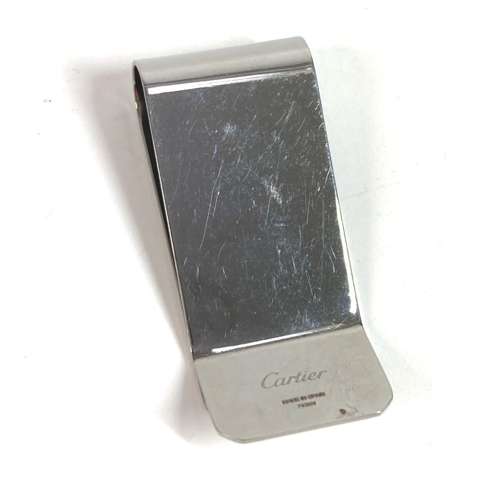 CARTIER C de Cartier wallet with money clip in stainless steel, silver, for men and women.-5