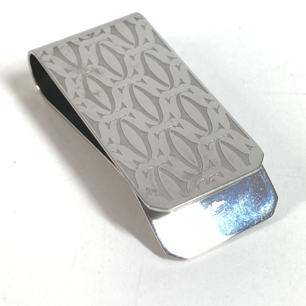 CARTIER C de Cartier wallet with money clip in stainless steel, silver, for men and women.-4