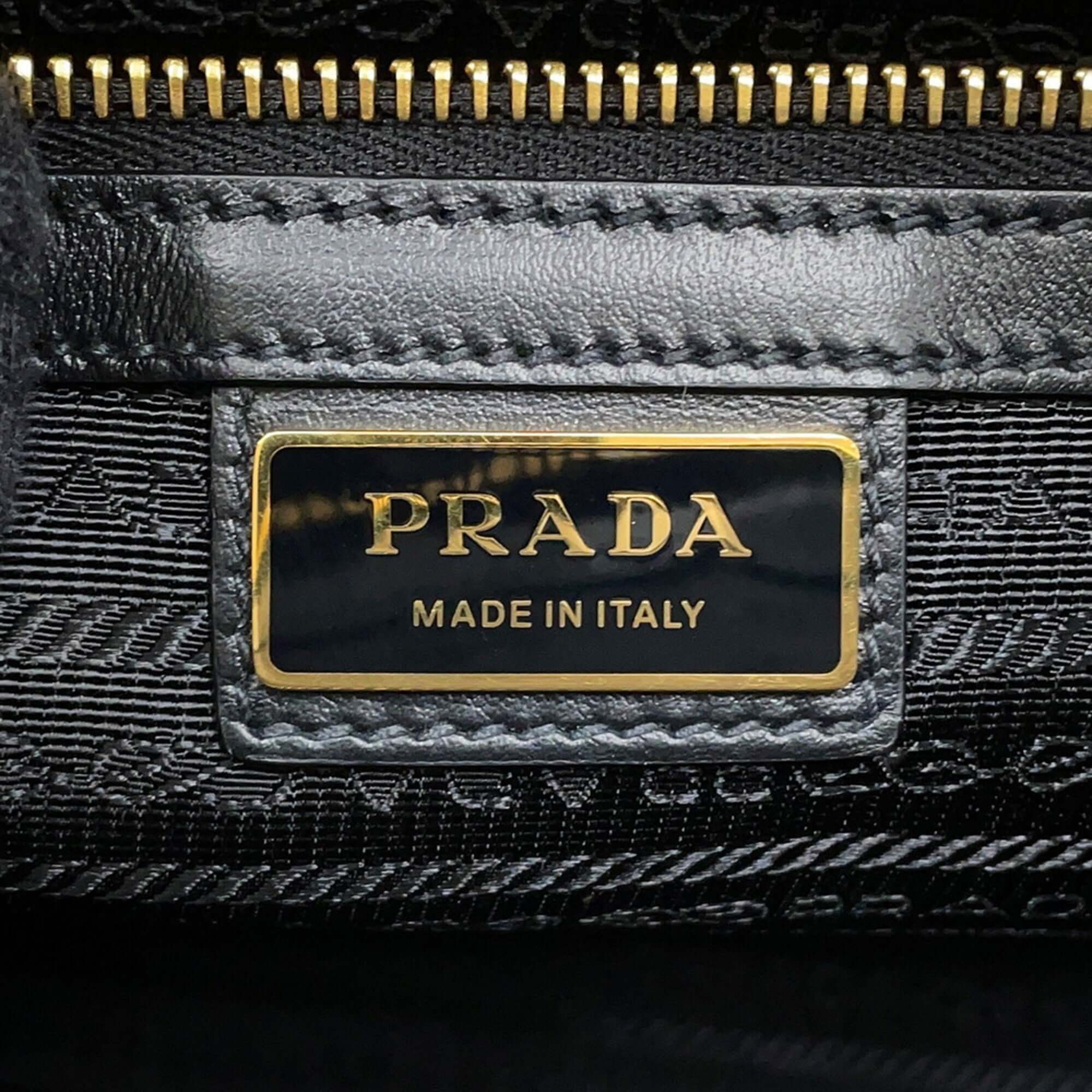 Prada Boston Bag Symbol Embroidered Fabric Travel 2VC034 PRADA-14