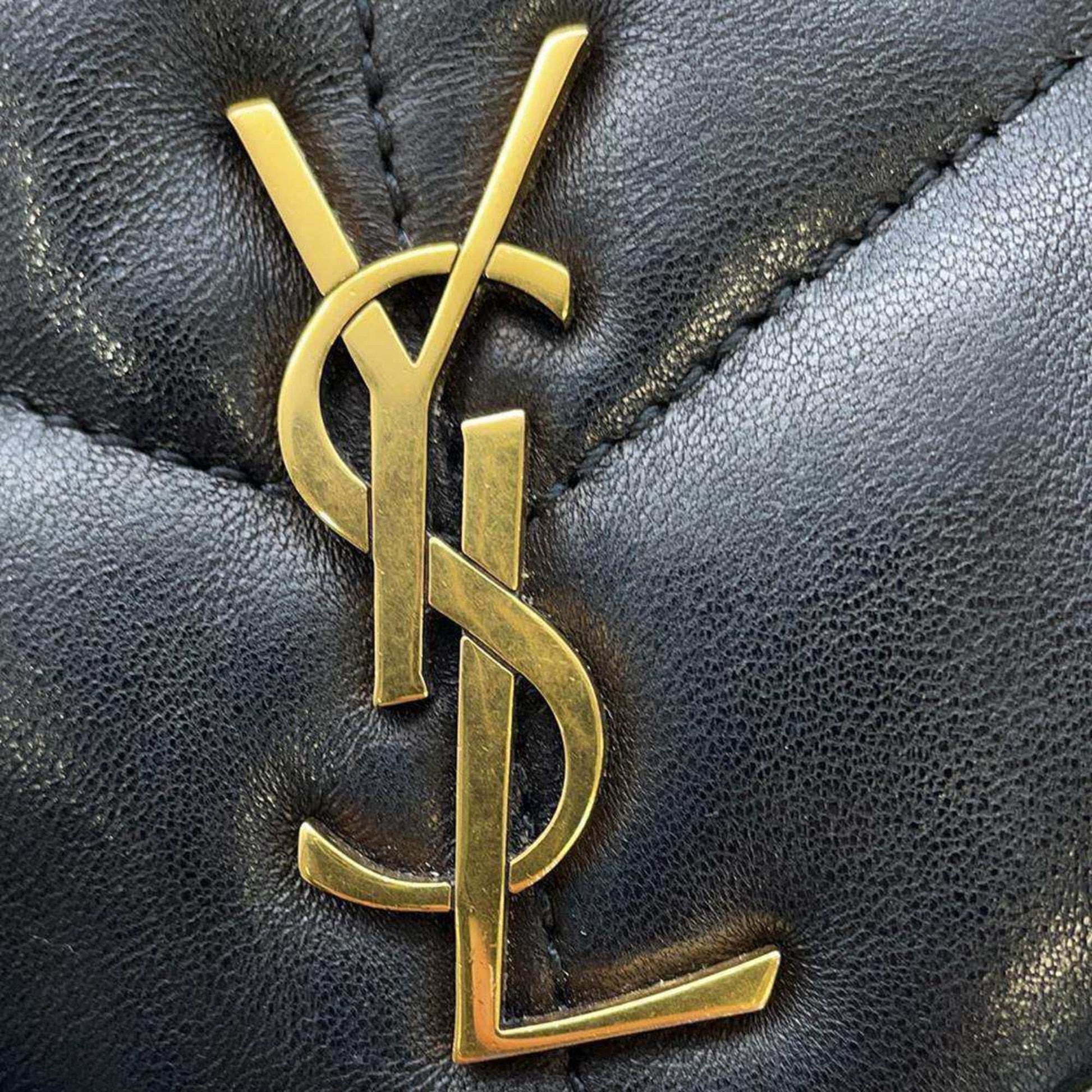 Saint Laurent Chain Shoulder Bag Puffer Leather 759337 2way Black SAINT LAURENT PARIS-11