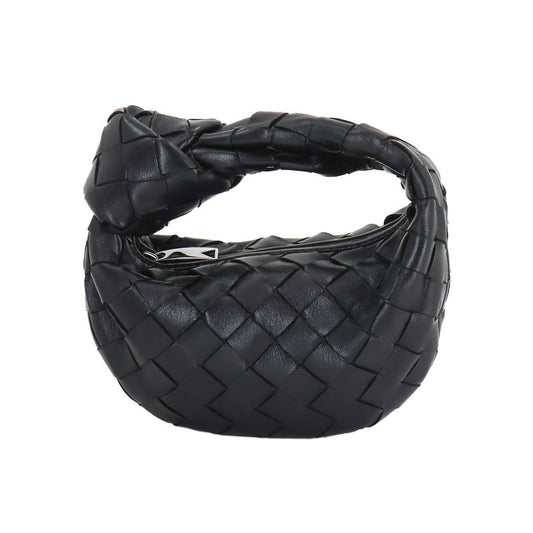 BOTTEGA VENETA Intrecciato Candy Jodie Handbag Leather Black 730828VCPP-0