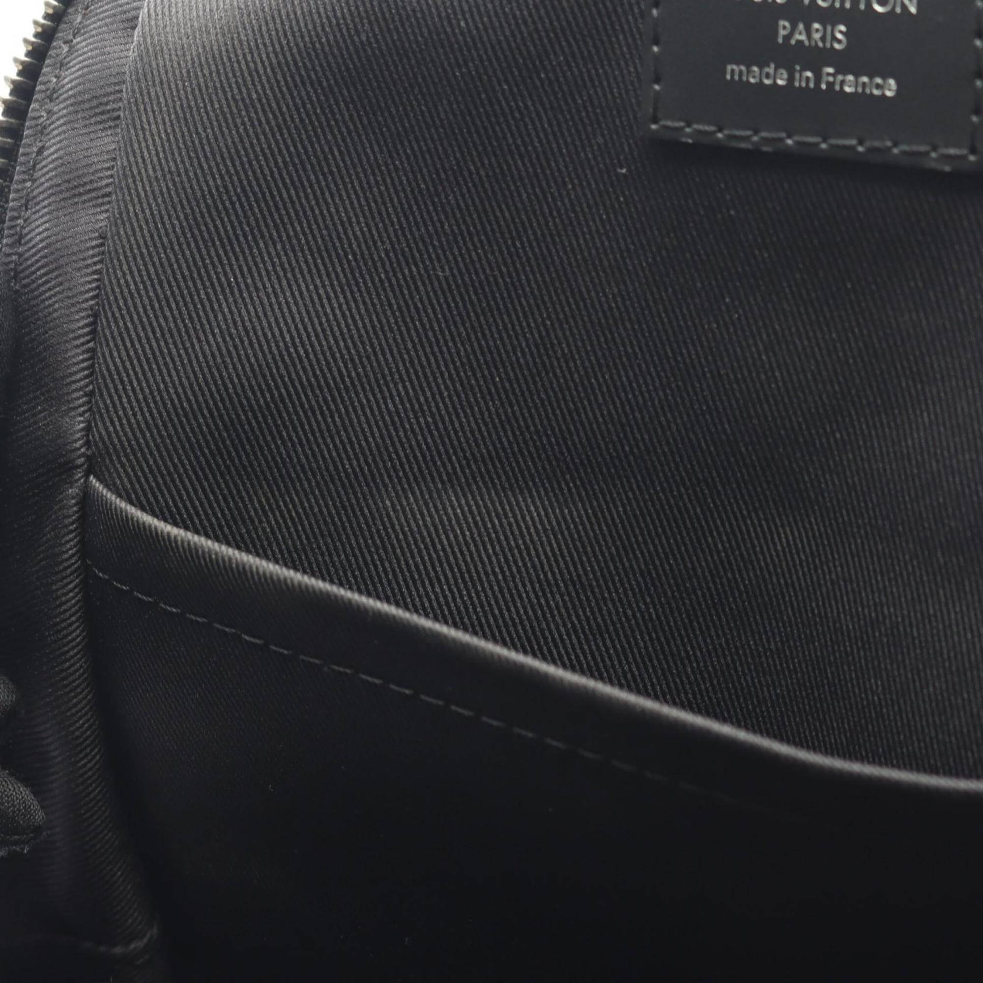 Louis Vuitton Avenue Sling Bag, Damier Graphite Waist Body PVC-Coated Canvas and Leather, Graphite, Men's, Black, N41719-5