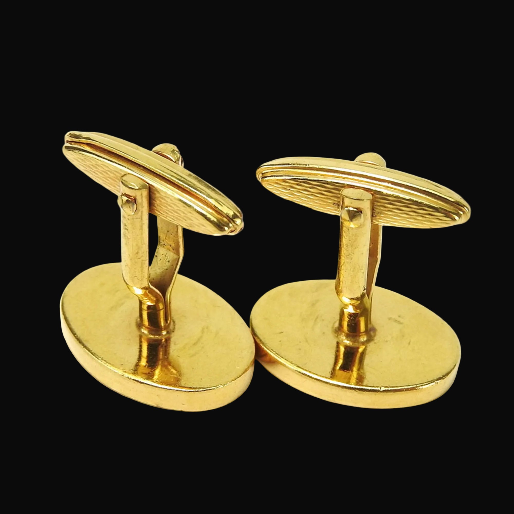 Dunhill Cufflinks Metal Gold Silver GP Tie Clip Set Men's-5