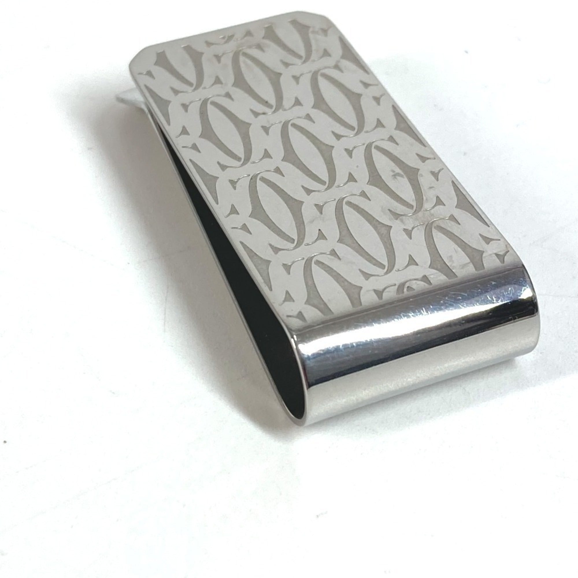 CARTIER C de Cartier wallet with money clip in stainless steel, silver, for men and women.-2