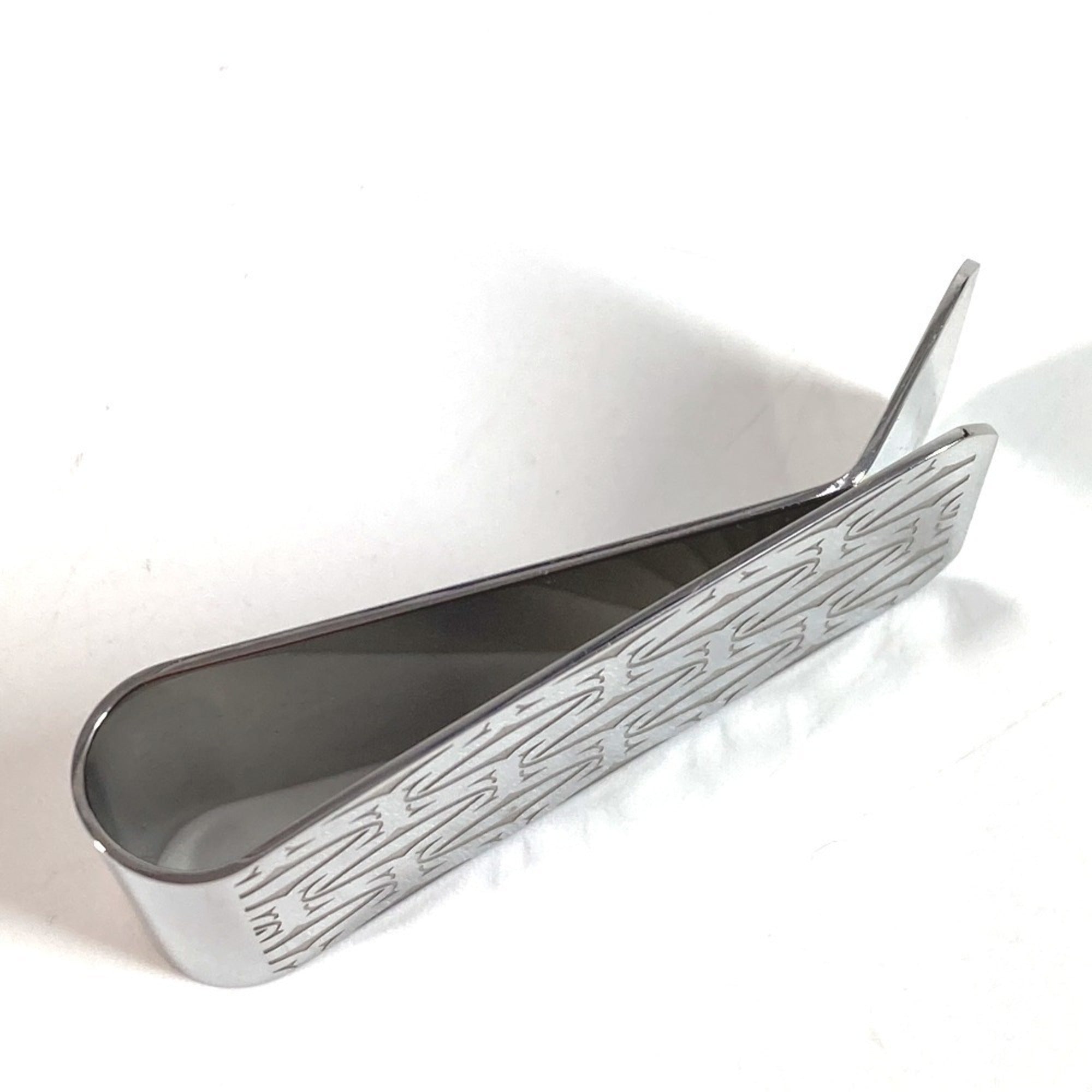 CARTIER C de Cartier wallet with money clip in stainless steel, silver, for men and women.-7