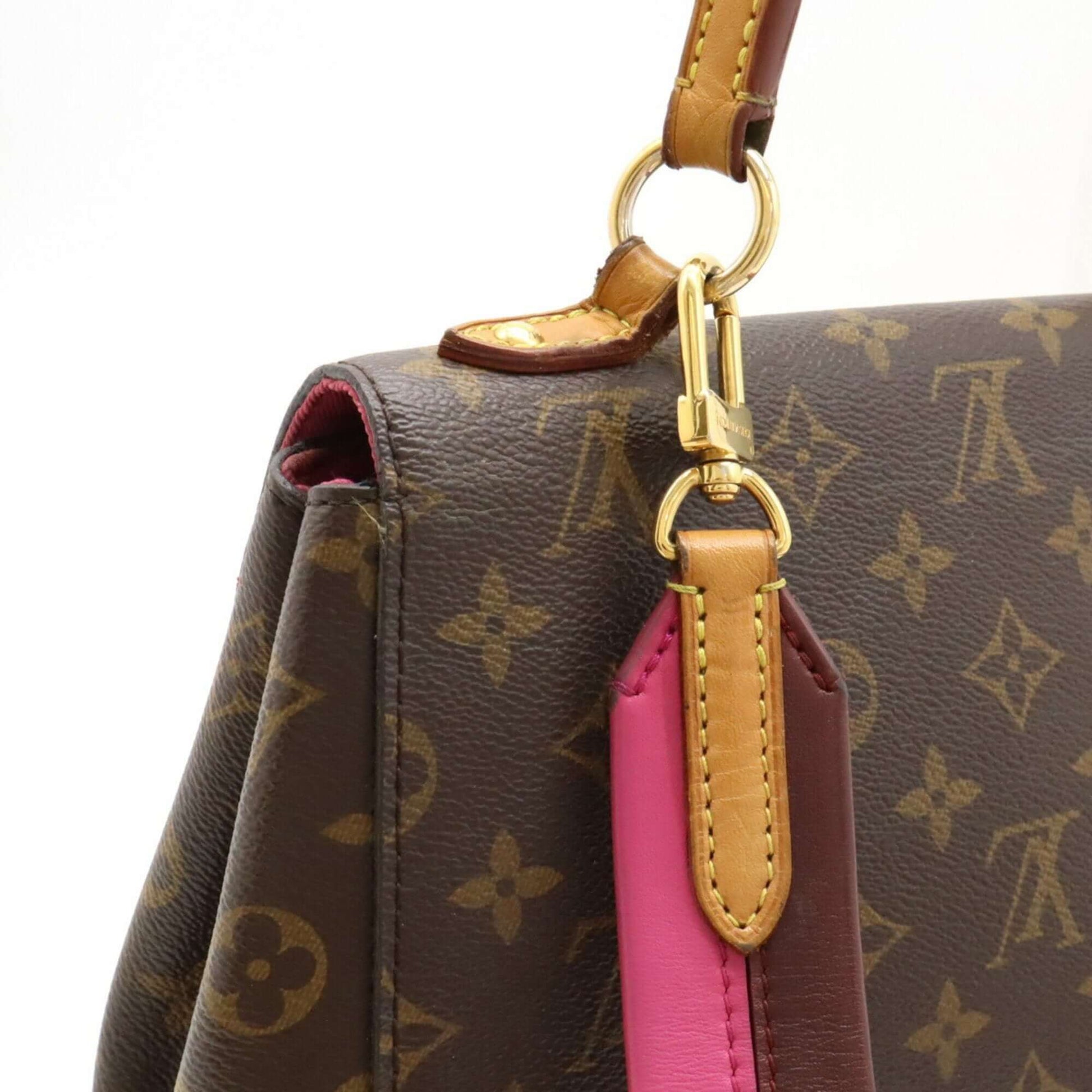 LOUIS VUITTON Louis Vuitton Monogram Cluny BB Handbag Shoulder Bag Rose Pink M42738-4