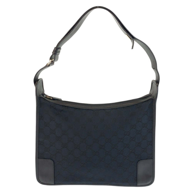 GUCCI - Pre-Owned GG Canvas Black Shoulder Bag