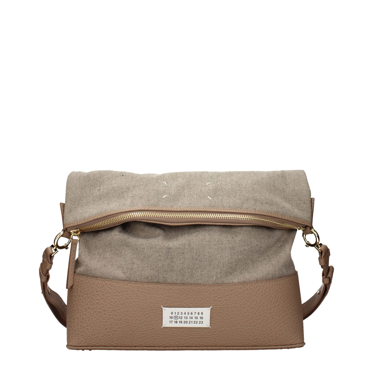 FABRIC SHOULDER BAG IN BEIGE