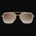 [SOLAR_SHIELDS] Dita Aviator Sunglasses - Crystal Yellow Gold | FLIGHT-006-7806
