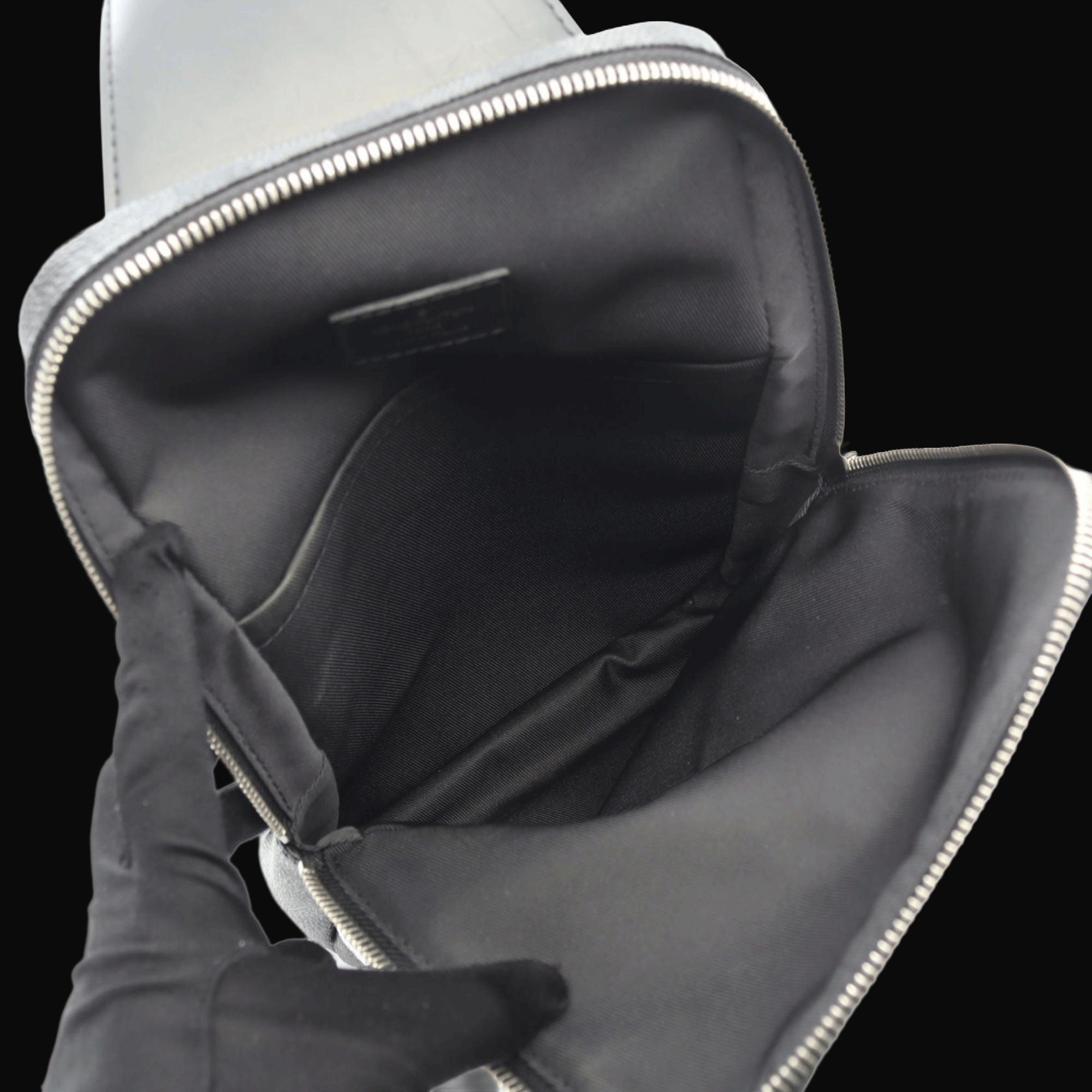 [ASSET_CARRIER] Louis Vuitton Damier Graphite Sling Bag - Black | N41719