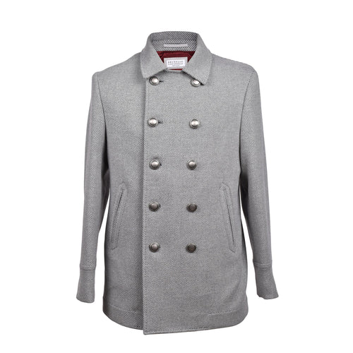 Brunello-Cucinelli-Oxidized-Gray-Wool-Cashmere-Coat-MY4407-DC011-Italian-Handcrafted-External-Shell-front-view