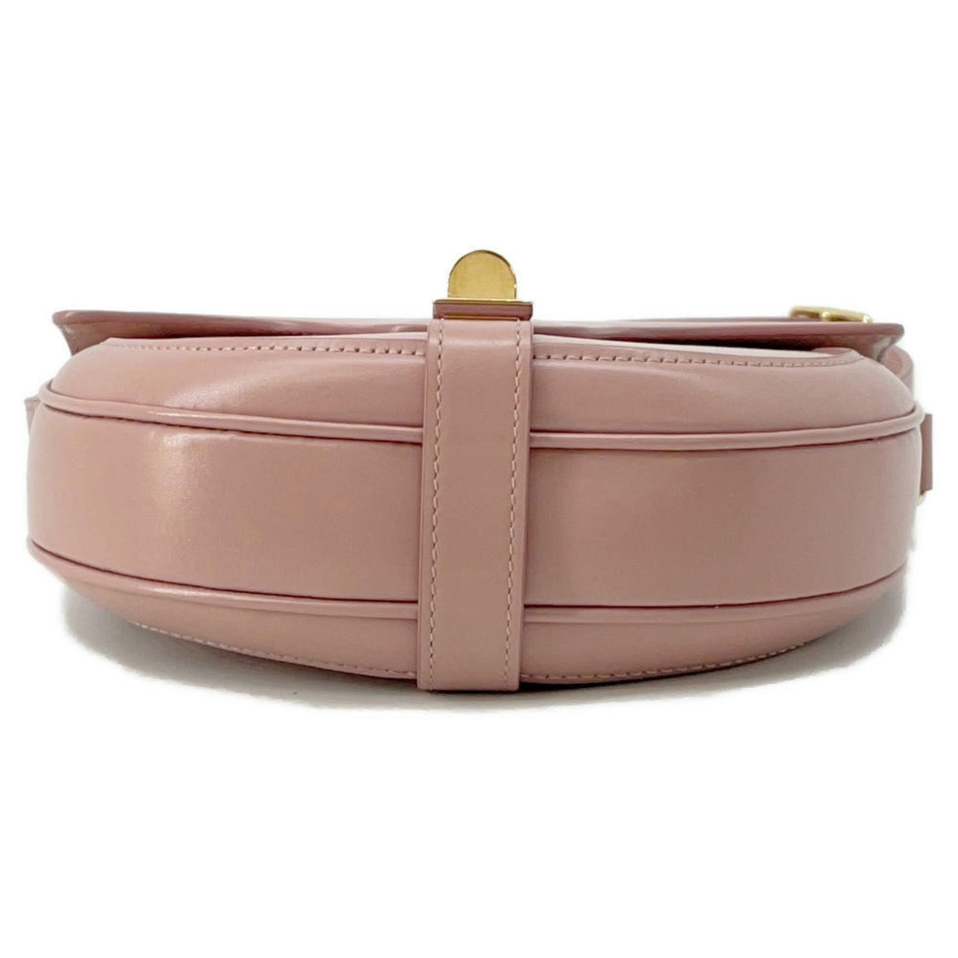 Celine pre-loved pink leather handbag with a sleek design and elegant hardware details