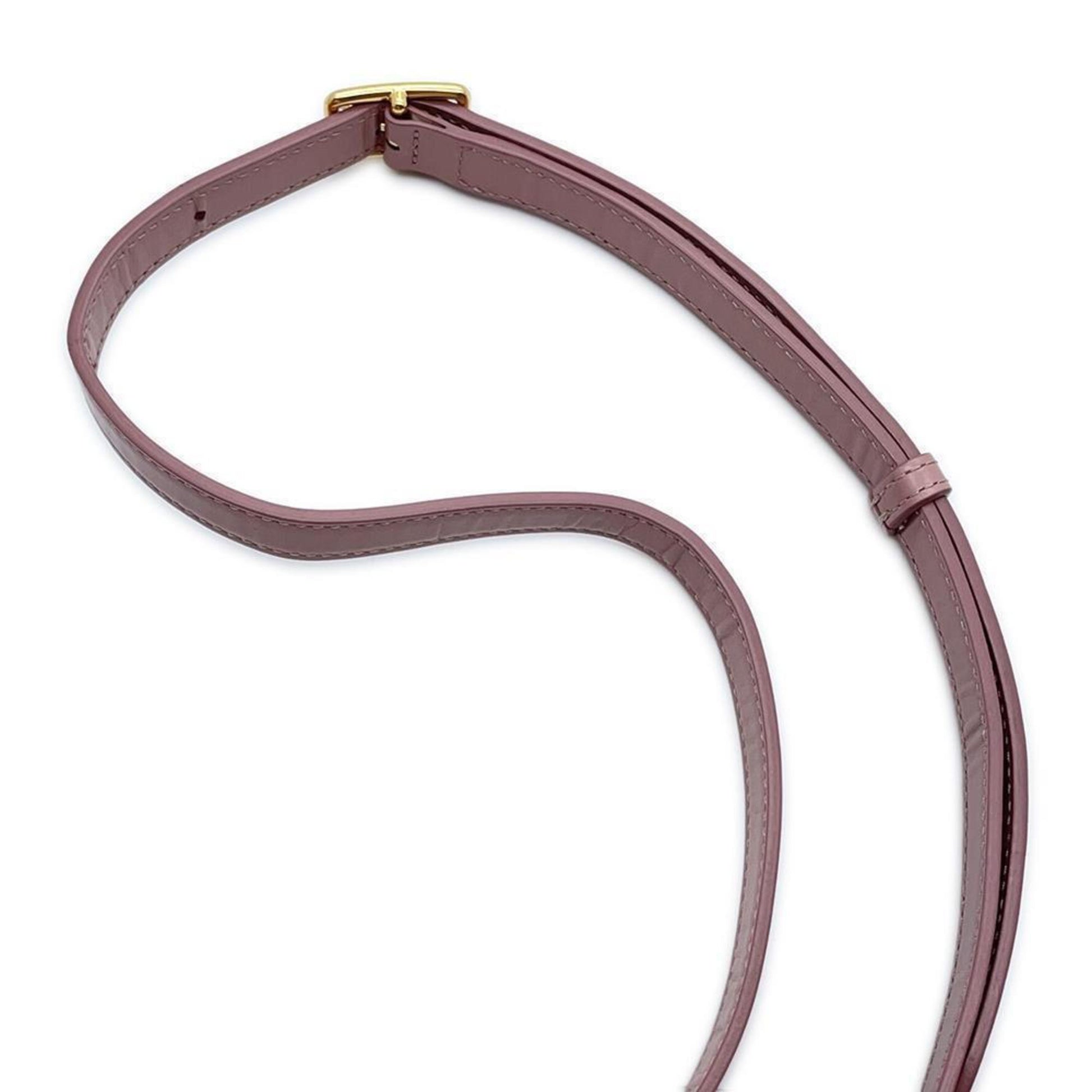 Celine pre-loved leather bag strap in soft pink with a gold buckle for stylish accessory updates