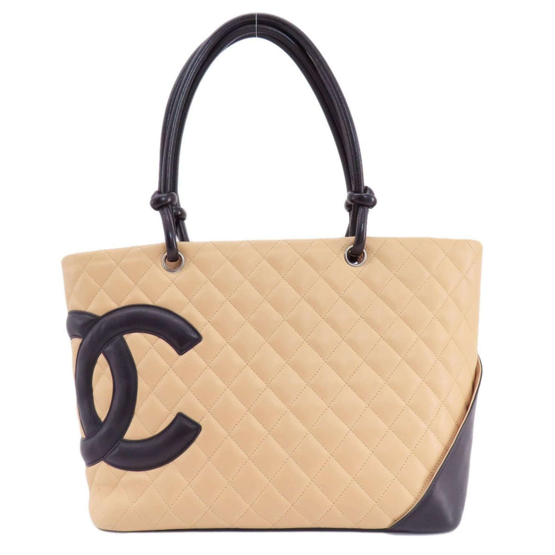 CHANEL Cambon Line Tote Bag Calfskin Women's - Mansii