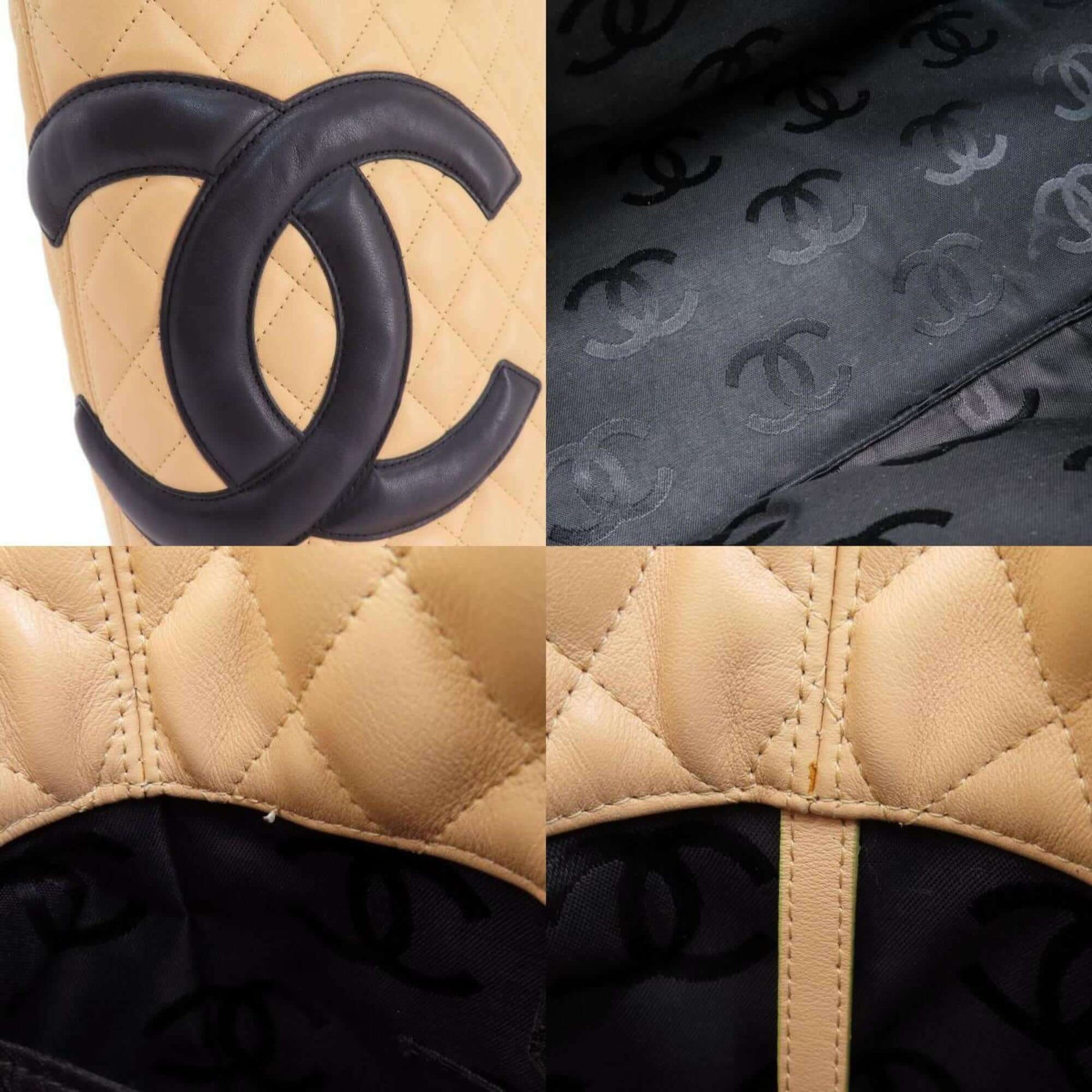 CHANEL Cambon Line Tote Bag Calfskin Women's - Mansii