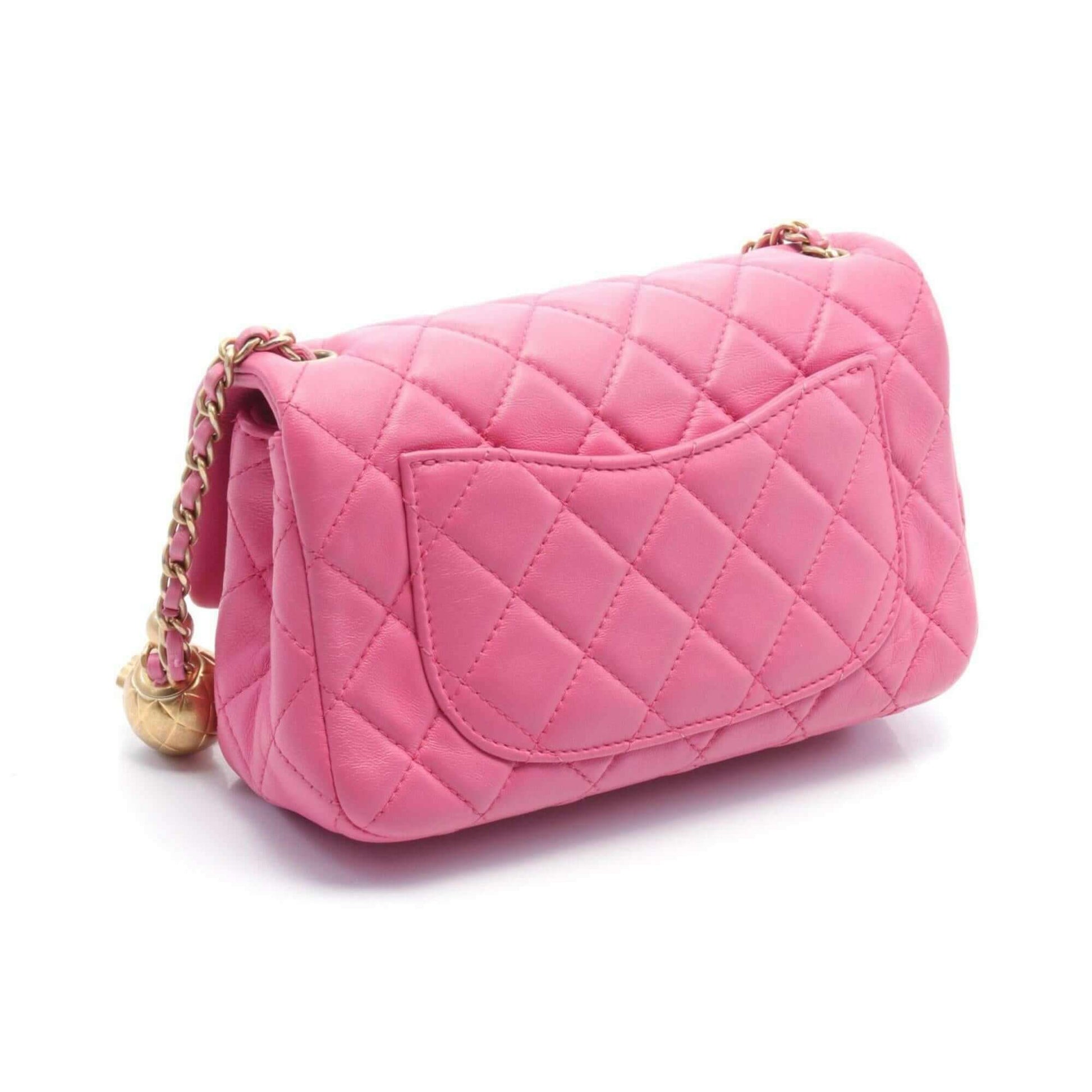 CHANEL Matelasse Flap Bag Shoulder Leather Women's Pink AS1787 - Mansii