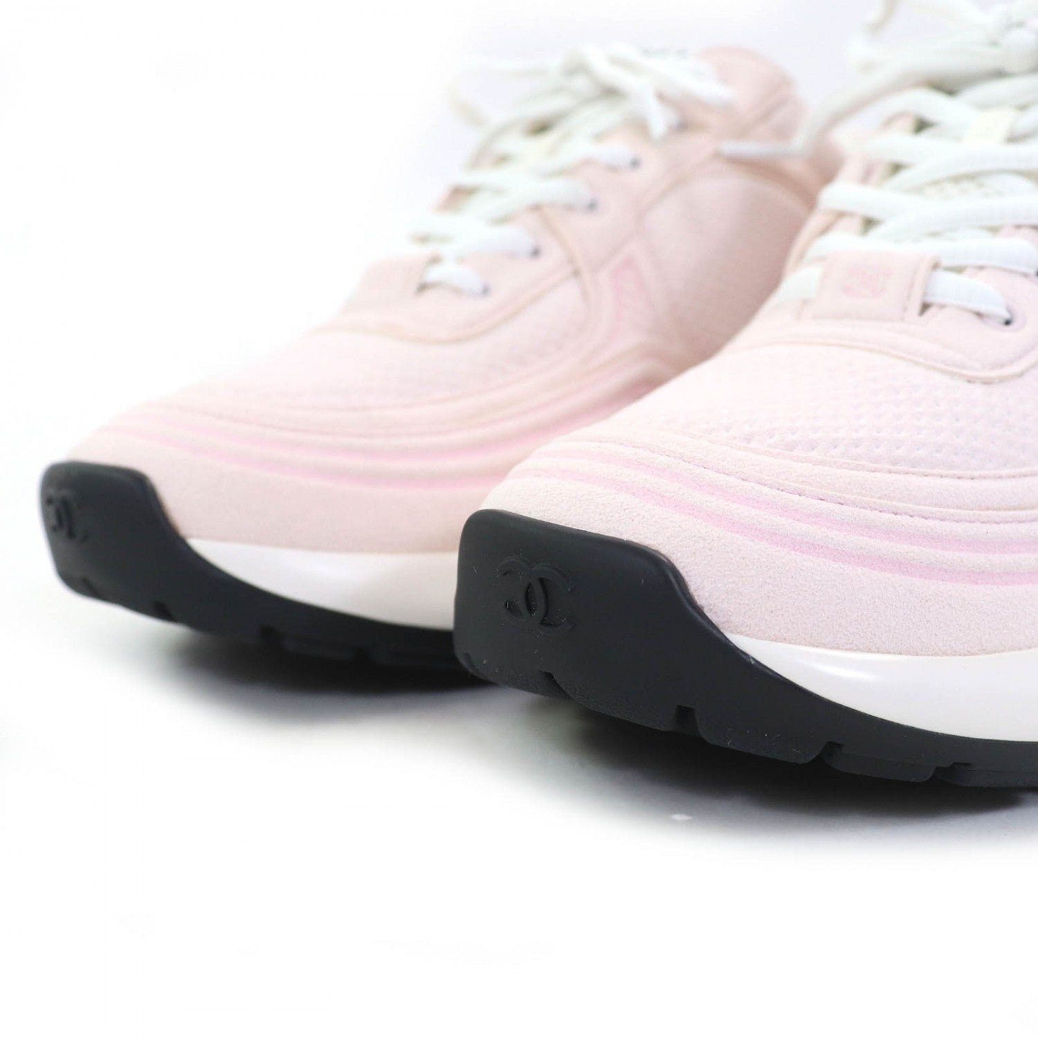 Chanel pink sneakers for women with a sleek design and comfortable cushioning