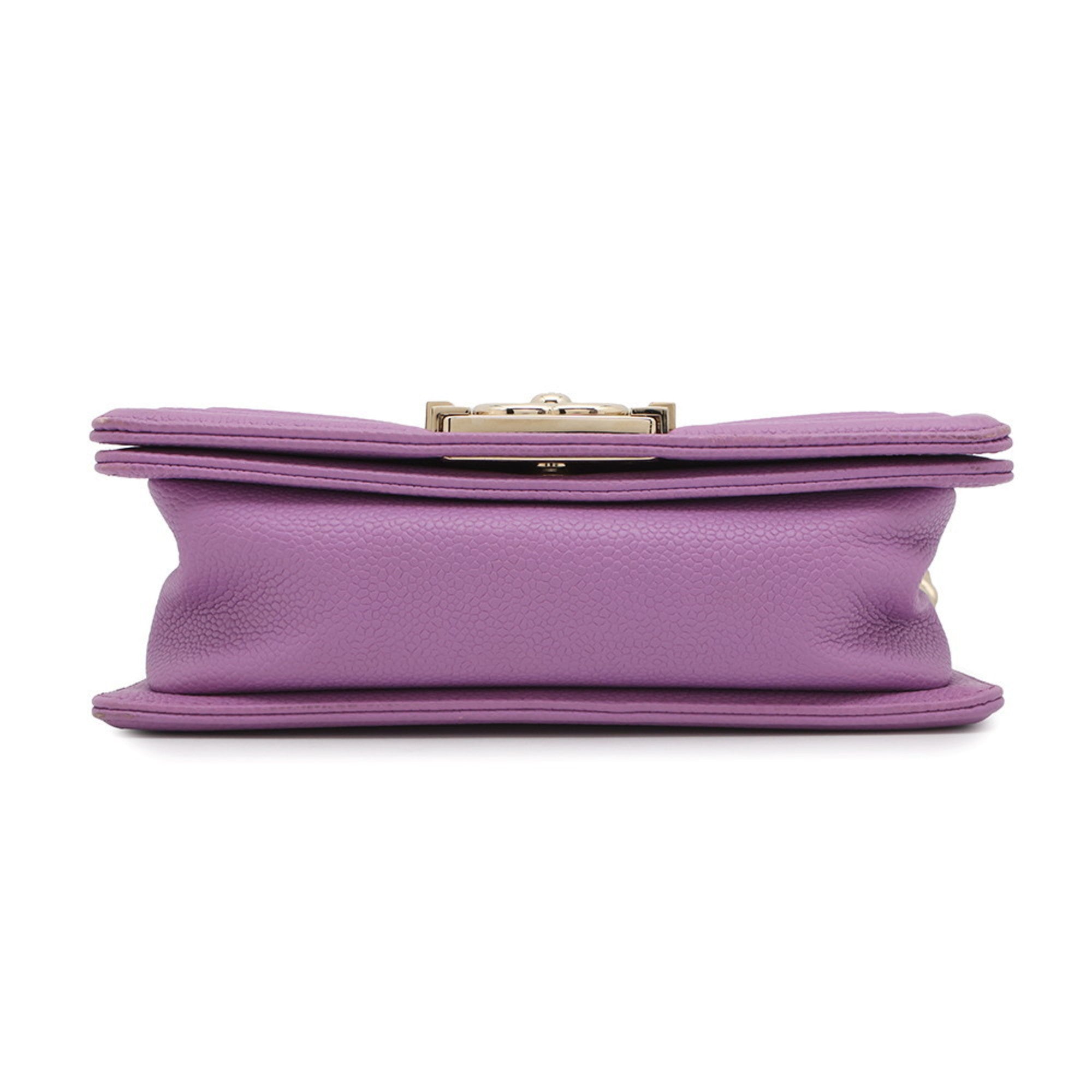 Chanel Pre owned purple leather clutch bag with a classic design and elegant closure