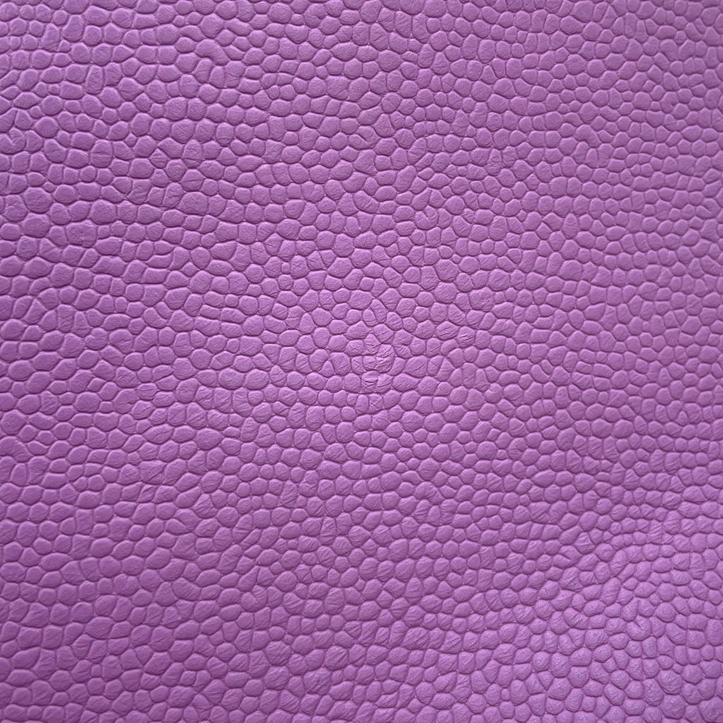 Chanel Pre owned lavender leather texture with a pebbled finish for luxury accessories