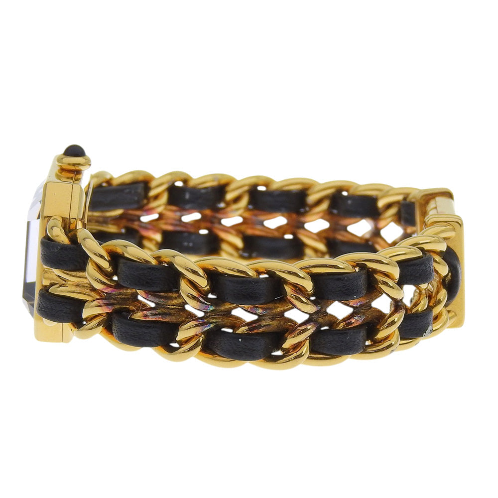 Chanel Premiere Rock Quartz for sale featuring a gold and black chain bracelet design