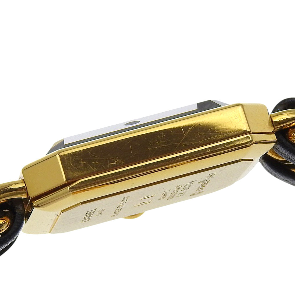 Chanel Premiere Rock Quartz for sale featuring a gold-tone case and stylish leather band