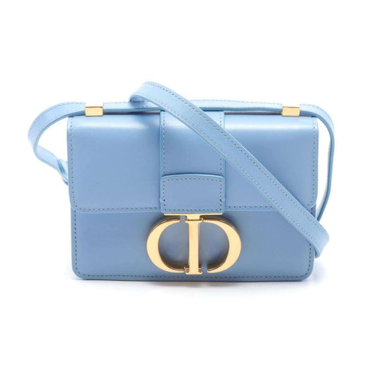 Christian Dior Dior 30 MONTAIGNE MICRO Box Bag Shoulder Leather Women's Blue S2110UMOS - Mansii