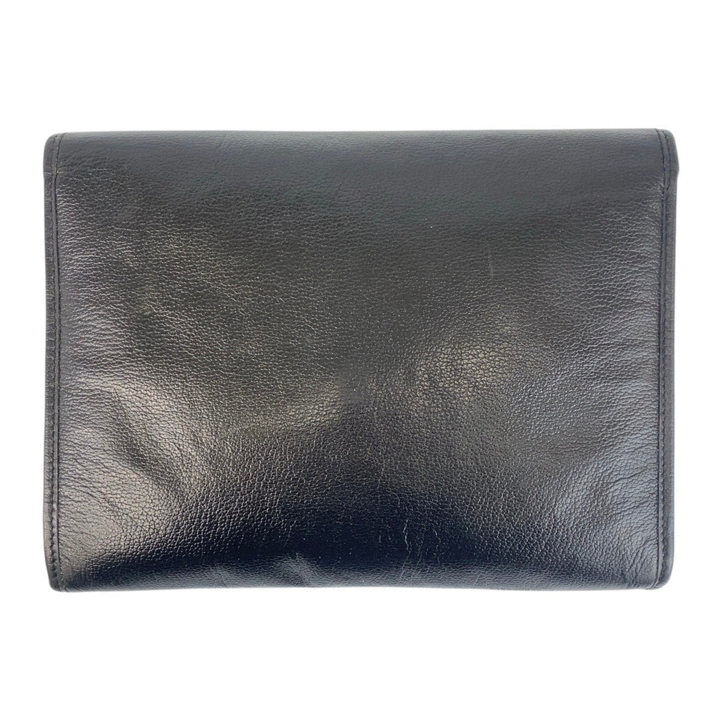 Dior Vintage Black Leather Clutch Bag with Sleek Design for Elegant Occasions